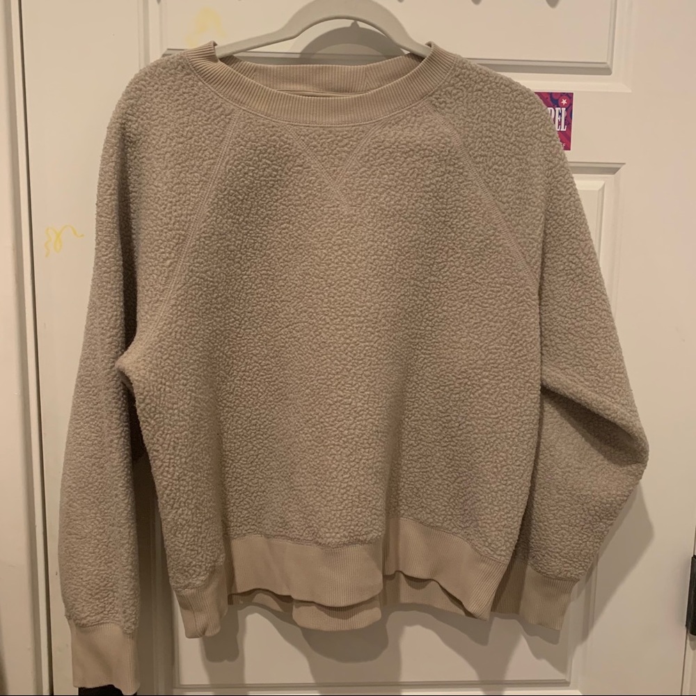 Everlane ReNew Fleece Raglan Sweatshirt - Oatmeal